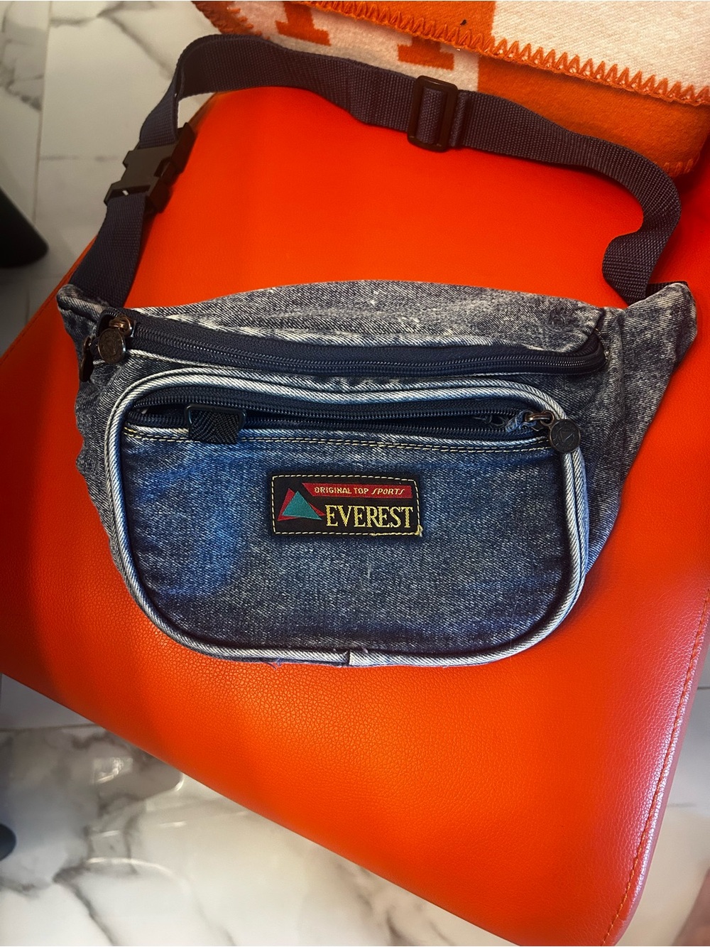 Vintage 80”s Unisex Everest Denim Butt Bag Like New
